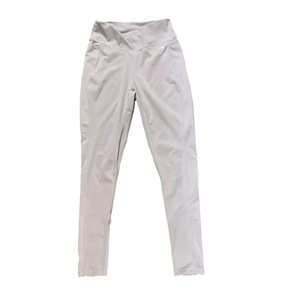 Gymshark Dreamy 2.0  Leggings Size Large Beige High Waisted Performance